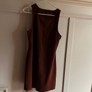 Everlane Rich Brown Mini Dress